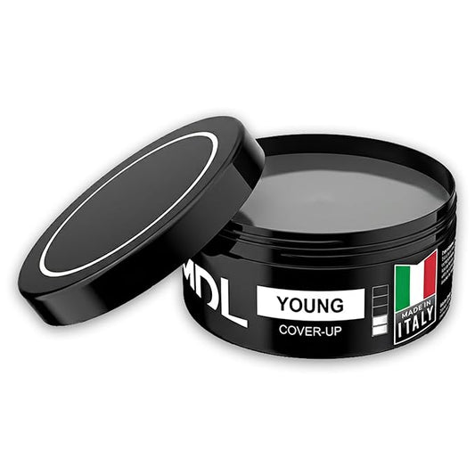Cover Up Hair Wax for Men, Black Hair Wax Stick for Temporary Gray Coverage, Strong Hold Styling Wax for Men, Water Based Styling, Easy Wash Out, Made in Italy, 100 ml