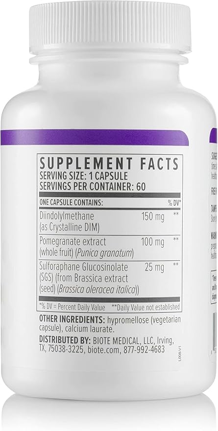 Biote Nutraceuticals - DIM SGS + - Hormone + Detox (60 Capsules)
