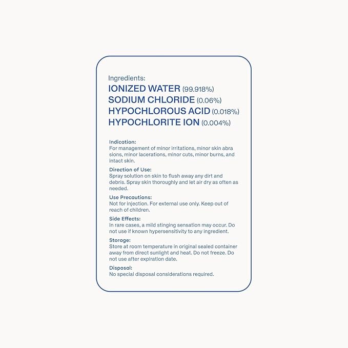 Magic Molecule Hypochlorous Acid Spray – Soothing Facial Mist for Redness & Irritated Skin – Cleansing & Purifying – Everything Home & Travel Bundle (1x 8oz + 2x 3.4oz)