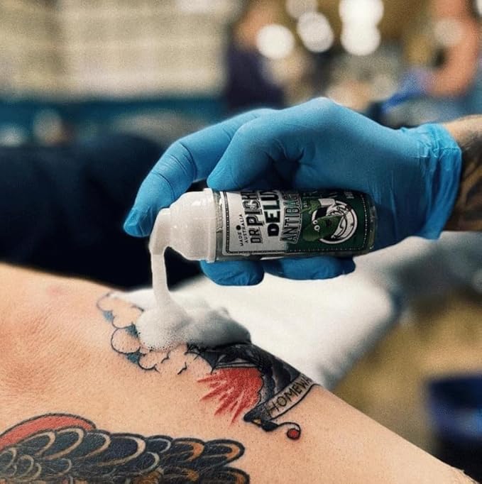 Foaming Tattoo Wash 1.7 fl. Oz / 50 ml - Antibacterial Tattoo Soap Cleanser for New Tattoos & Piercings