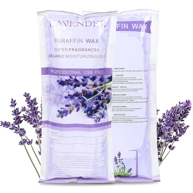 Paraffin Wax Refills, 12 Pack Lavender Scented Paraffin Wax Beads Blocks for Paraffin Bath, Paraffin Wax Machine Refills for Hand Feet Dry Skin,Rrelieves muscle fatigue, Hydration and nourish