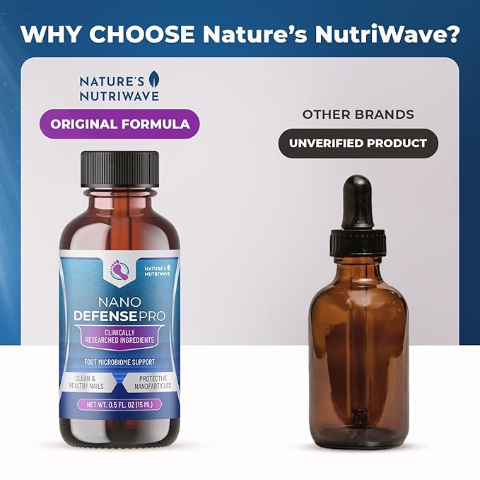 NanoDefense Pro - Original Formulated Toenail Treatment Drops, Extra Strength Nail Repair Solution for Toe Nails, Support healthy Skin & Nails -100% Natural - 1 Month Supply