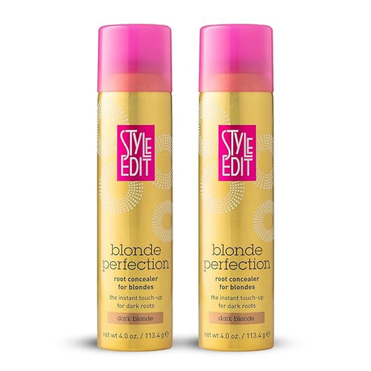 STYLE EDIT DARK BLONDE Root Concealer Touch Up Spray (Multiple Colors Available) Instantly Covers Greys And Dark Roots