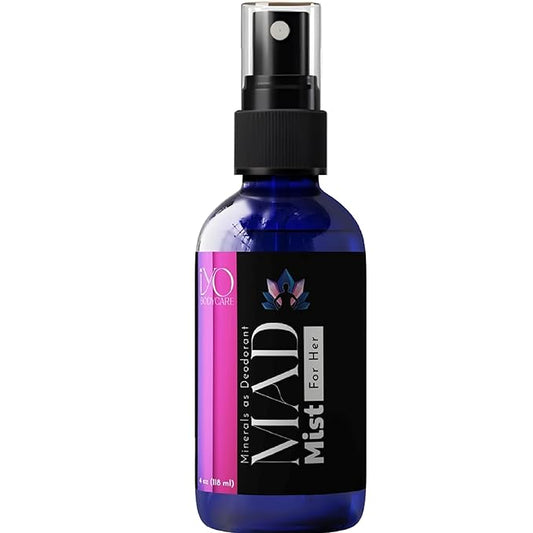 The 3-Ingredient Deodorant for Her | Natural Mineral Deodorant Spray for Women | Hypoallergenic and Paraben Free | Non-aerosol Whole Body Spray | Vanilla & Caramel | 4 oz
