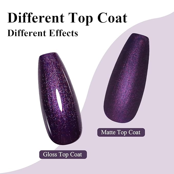Imtiti Glitter Gel Nail Polish, Purple Gel Polish Sparkle Purple Soak Off UV LED Gel Polish, Long Lasting, Nail Art Starter Manicure Salon DIY at Home for Women (0.34 Fl Oz-1929)