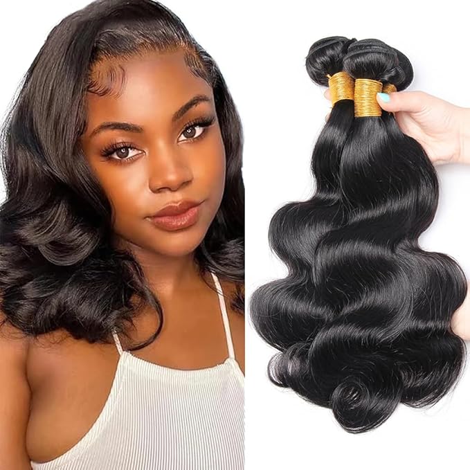 Bundles Human Hair Body Wave Bundles 8 8 8 inch Natural Black Body Wave Human Hair Bundle