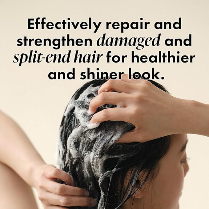 RATED GREEN Real Argan Repairing Shampoo | Organic Cold Pressed Ingredient & 13 Peptide Complex | For Brittle and Damaged hair | Silicone-Free, Korean Hair Care | 13.52 fl oz