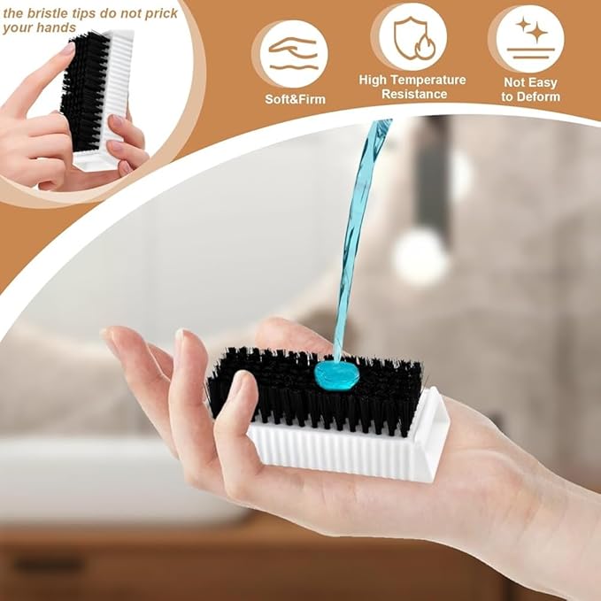 2 PCS Nail Brush Surgical Scrub Brushes Two-Sided Stiff Hand and Nail Brush Non-Disposable Sterile Hand Scrubber with Nail Cleaner Hand and Nail Cleaning Brush Fingernail Brushes Nail Scrub Brushes