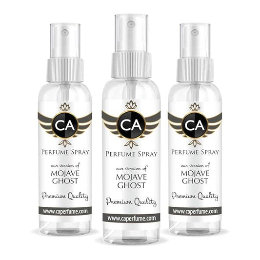 CA Perfume Eco Refill Impression of Mojave Ghost For Women and Men Concentrated Long Lasting Eau de Parfum Spray Refillable Atomizer Perfume Bottle 2 Fl Oz/60ml-X3