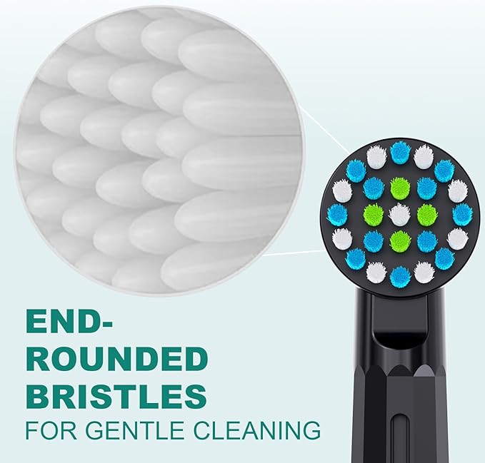 12PCS Gum Care Replacement Toothbrush Heads Compatible with Oral B Braun,Compatible with Oral B Pro 1000/2000/3000/5000/ Smart and Genius Electric Toothbrush