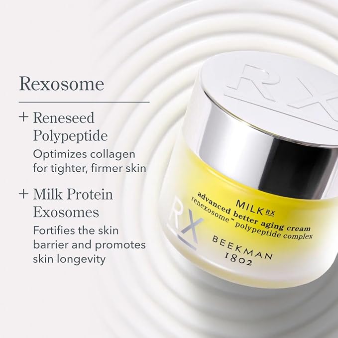 Beekman 1802 Gold Medal Glow Gift Set – 2-Piece Skincare Set Featuring Milk RX Advanced Better Aging Cream (1.69 fl oz) & Mini Milk Shake Hyaluronic Toner Mist (2 fl oz)