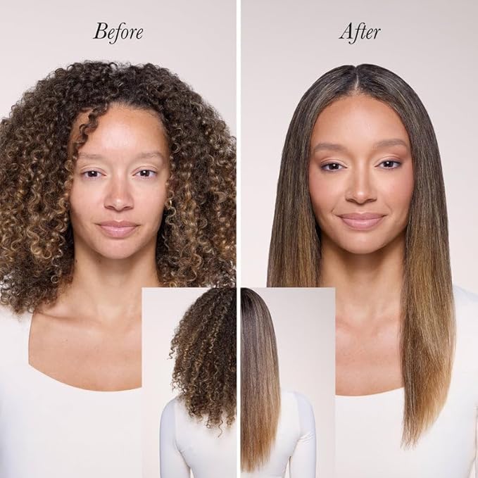 L'ANGE HAIR Smooth-It 2-in-1 Hot Comb Straightener | Digital Straightening Comb with Adjustable Heat Dial | Ionic Technology for Frizz-Free Styling | for All Hair Types (Digital Comb - Blush)