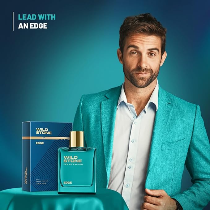Wild Stone Edge Eau de Parfum for Men, 100 Ml | Long-lasting Eau De Parfum | Luxury Fragrances | Fragrance for Modern Lifestyle | Clean Ingredients | Premium Scent For Men