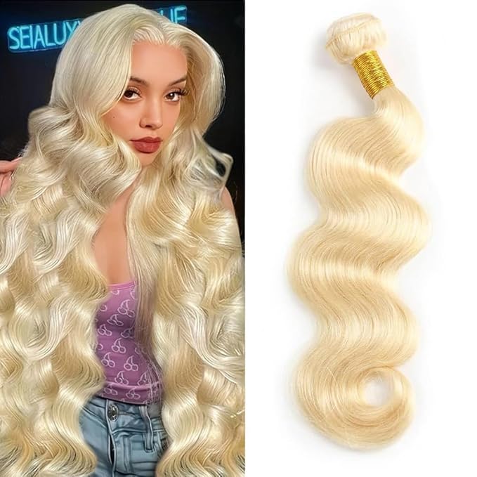 CFY 613 Body Wave Bundle 22 Inch Blonde Bundle Human Hair 14A 100% Unprocessed Virgin Human Hair Bundle 613 Bundles Hair Body Wave