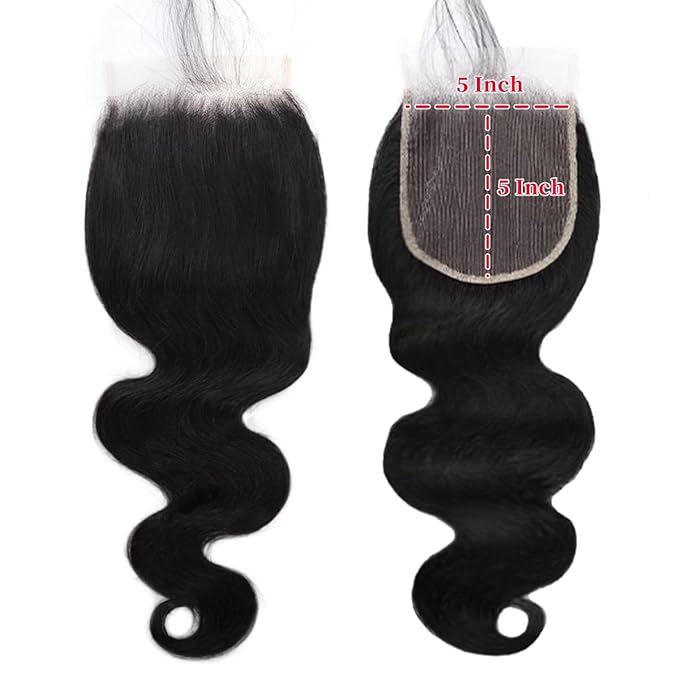 5x5 Hd Lace Closure Human Hair 14 Inch Body Wave 5x5 Closure 12A Grade Hd Transparent Lace Frontal Closure Pre Plucked Natural Black