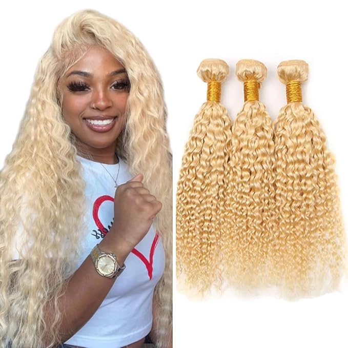 613 Human Hair Bundles Blonde Water Wave Bundle 22 22 22 Inch 613 Wet and Wavy Human Hair 3 Bundles Peruvian Virgin Hair Extensions