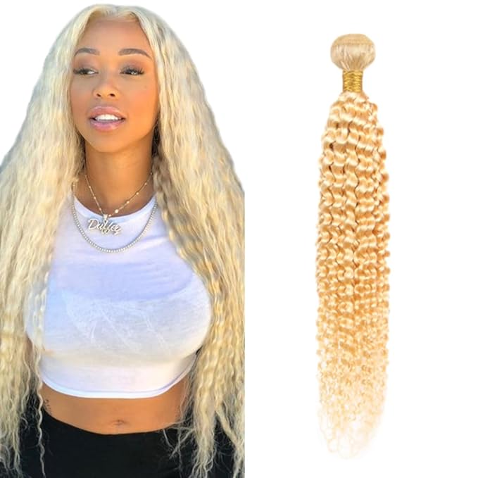 32 Inch 613 Bundles Blonde Water Wave Human Hair Bundles Brazilian Unprocessed Virgin Hair 1 Bundle Blonde Bundle Human Hair Weave