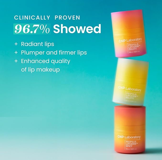 CNP Honey Lip Butter - Propolis Lipcerin™ 04 Mint, Hydrating Overnight Manuka Lip Balm & Mask, 12hr Long-Lasting Moisture, Stocking Stuffers, Gifts for Women, 0.5 fl.oz.