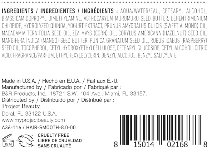 Strawberry Banana Smoothing Yogurt Conditioner – Frizz Control for Color-Treated Hair – Natural, Sulfate-Free, 8 oz