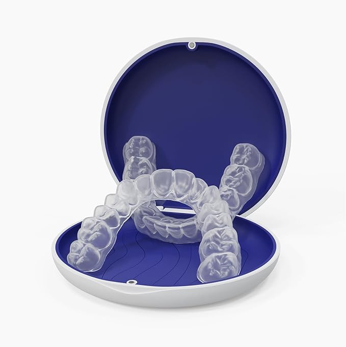 Mouth Guard for Grinding Teeth at Night, Bite Guard for Teeth Clenching Nighttime for TMJ Relief, Nightguard for Adult and Kids (Count, 2)