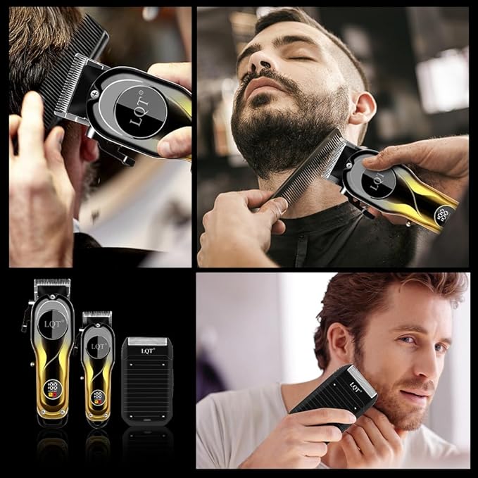 Hair Clipper Set Professional Hair Trimmer Electric Foil Shaver Razor for Men Haircutting Machine for Barber Clippers and Trimmers Grooming Kit Nose Body Hair Trimmer