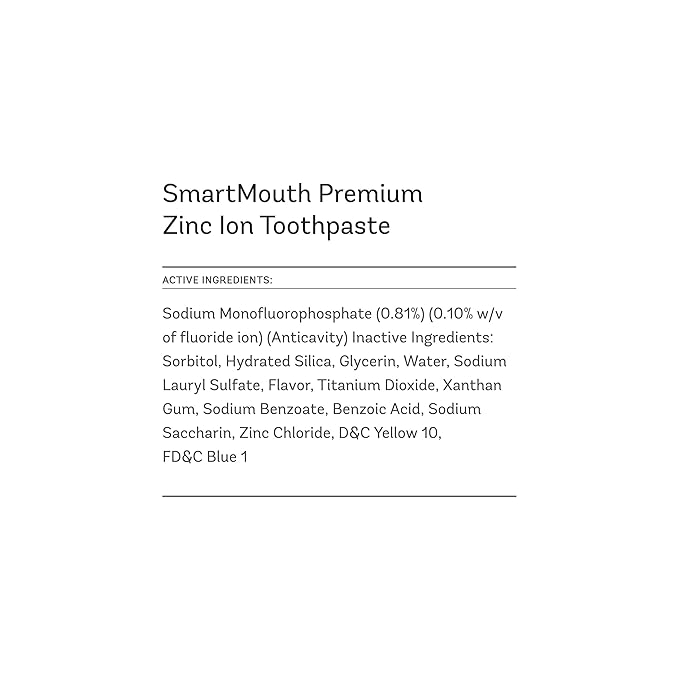 SmartMouth Premium Toothpaste for Elite Oral Health Protection, 6 oz Each, 5 Pack