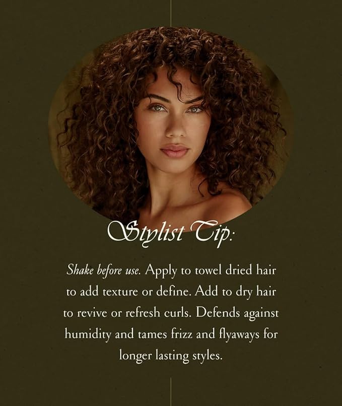 ARETÉ Curl Contour Texture Spray for Women, Wavy or Curl Activator & Frizz Control Mist Hair Spray Shine Booster, Copernicia Wax, Golden Apricot Oil, Sunflower, Organic Nettle Leaf, Made in USA, 3.9oz
