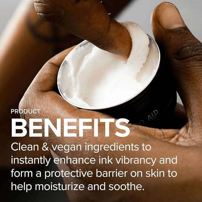 Tattoo Aftercare Kit – Tattoo Balm & Tattoo Foam Soap Cleanser – Tattoo Care for New Tattoos, Tattoo Moisturizer for Old Ink, Vegan, Fragrance-Free, Clean Ingredients