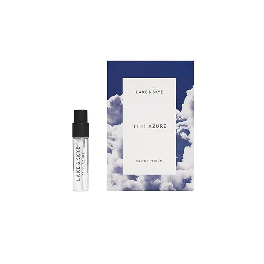 Lake & Skye 11 11 Azure Eau de Parfum Sample 0.06 fl oz (2ml) - Aquatic, Floral, Skin Musk, Clean, Vegan, Paraben-Free, Cruelty-Free