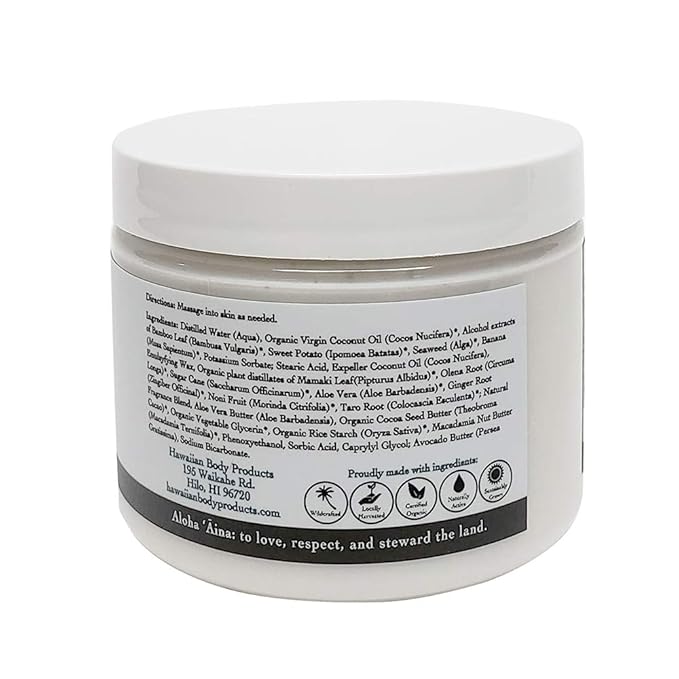 Passion Fruit Body Butter – Moisturizing with Pure Coconut Oil and Hawaiian Plant Extracts - Ideal for Dry Skin - 5.6oz