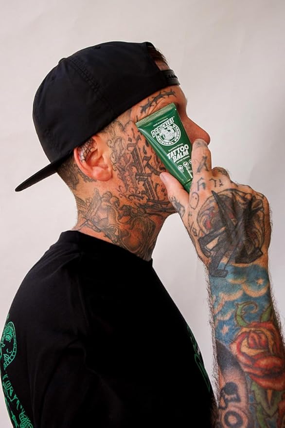 Dr Pickles VEGAN Tattoo Balm 1.76 oz / 50g - Vegan Formula, Heals + Protects + Rejuvenates Tattoos