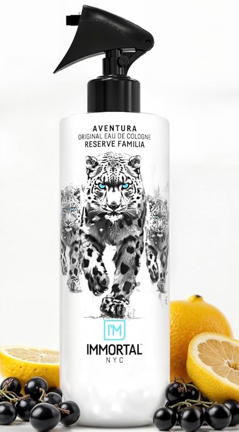 Immortal NYC Reserve Aventura, After Shave For Men, Body/Face 17 oz- Refreshes, Disinfects & Relieves Face and Skin- Fruity Woody Mens Cologne