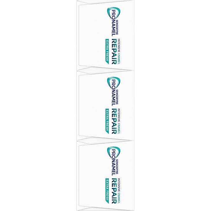 Sensodyne Pronamel Intensive Enamel Repair Toothpaste for Sensitive Teeth, to Reharden and Strengthen Enamel, Extra Fresh - 3.4 Ounces (Pack of 4)