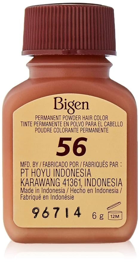 Bigen Hair Color Powder #56 Rich Medium Brown - 1 pc,(Hoyu)