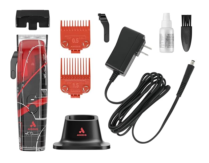 Andis 563530 Envy II Cordless Professional Barber Hair Clipper, Adjustable, Comfort Grip, Kenny Duncan Limited Edition
