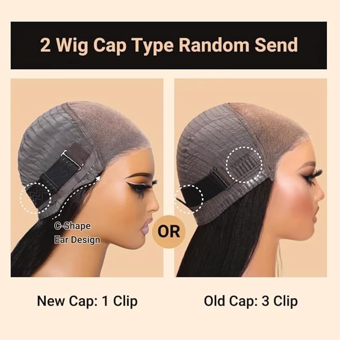 Nadula Yaki Straight Bye Bye Knots Lace Frontal Wig Pre Everything Glueless 13x4 Pre-Cut Lace Front Wig Human Hair with 3D Dome Cap Pre Plucked and Bleached Knots 150% Density 22 inch