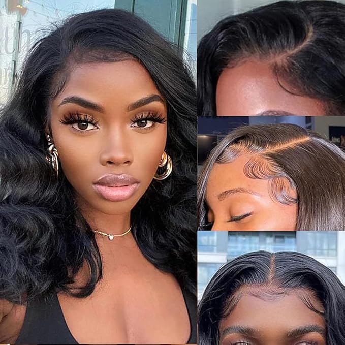 BOB Wig Human Hair 5X5 HD Lace Closure Wig 180% Density Body Wave Wig Human Hair Wigs For Black Women Pre Plucked 5 5 Closure Glueless BOB Wigs