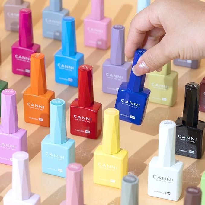 CANNI Purple Gel Nail Polish, 1Pcs Light Purple Gel Polish Pastel Color Nail Polish High Gloss Nail Manicure Salon DIY