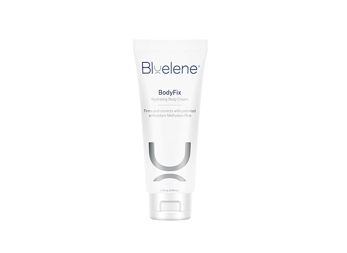 Bluelene BodyFix. Anti-Wrinkle Body Cream with Methylene Blue, Shea Butter, Jojoba Seed, Avocado, and Argania Spinosa Kernel Oil (6oz). Suitable for Sensitive Skin.