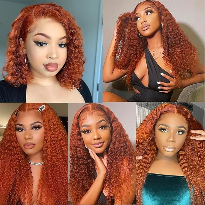 Ginger Bundles Human Hair Ginger Bundles 350 Human Hair Bundle 12 12 12 inch #350 Deep Wave Bundle
