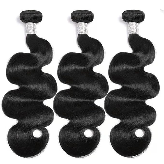 Body Wave Bundles Human Hair 20 22 24 Inch 3 Bundles Natural Color Brazilian Virgin Hair Weave 12A 100% Unprocessed Real Human Hair Extensions For Women