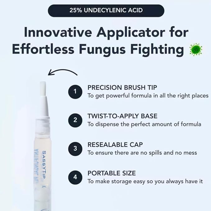 Fungal Nail Pen, Extra Strength Toenail Repair Pen for Discolored & Brittle Nails, Fast-Acting Plant-Based Formula with Easy Application, Nail Repair Pen for Toenail & Fingernail Care (1pc)