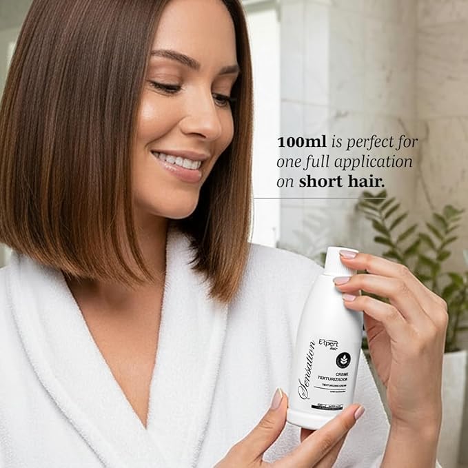 Expert Hair Sensation, Brazilian Keratin Hair Treatment - Anti Frizz for All Hair Types – Long-Lasting Straightening - Keratina Para Alisar El Pelo, Emulsion Zero Alisado (100ml/3.38 oz)
