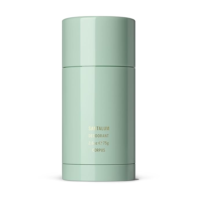 CORPUS - Natural Deodorant Stick For Sensitive Skin | Aluminium + Baking Soda Free | Unisex, Non-Toxic, Made In The USA (Santalum)