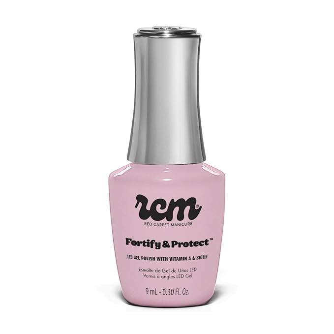 RC Red Carpet Manicure Fortify & Protect LED Gel Nail Color - Long-Lasting, Vibrant, Professional Quality, High Shine, Chip-Resistant - Infused with Vitamin A & Biotin (Take Two, 0.3 Fl Oz)
