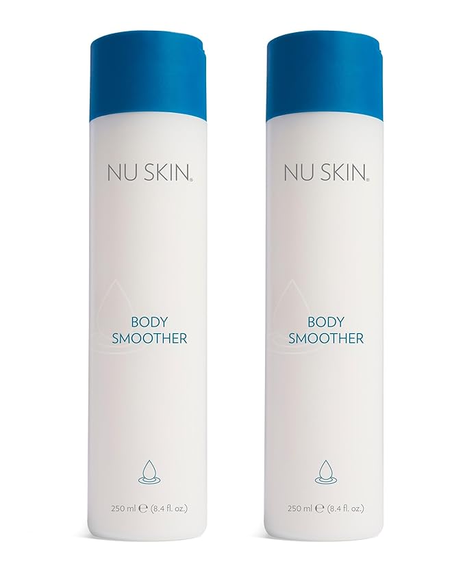Nu Skin Body Smoother | Luxurious Moisture-Locking Body Lotion with Aloe Vera, Algae Extract, Vitamins A and E for Optimal Skin Nourishment and Hydration | Quick-Absorbing Formula | 8.4 Fl Oz | 2 Pack