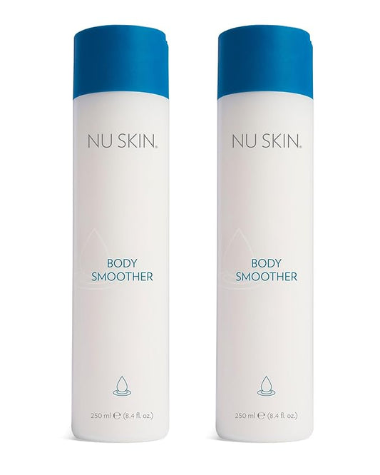 Nu Skin Body Smoother | Luxurious Moisture-Locking Body Lotion with Aloe Vera, Algae Extract, Vitamins A and E for Optimal Skin Nourishment and Hydration | Quick-Absorbing Formula | 8.4 Fl Oz | 2 Pack