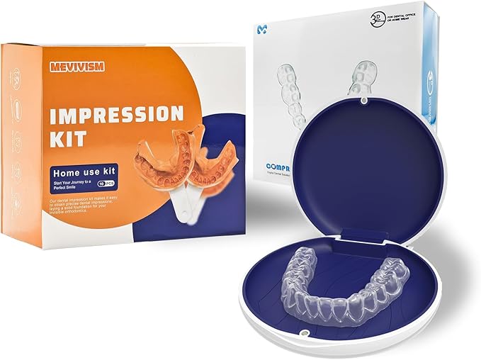 Custom Night Guard for Bruxism & Grinding, Teeth Clenching Mouthguard, Comfortable & BPA-Free - Protects Teeth & Reduces Jaw Tension - Includes Case & Easy-to-Use Mold Kit