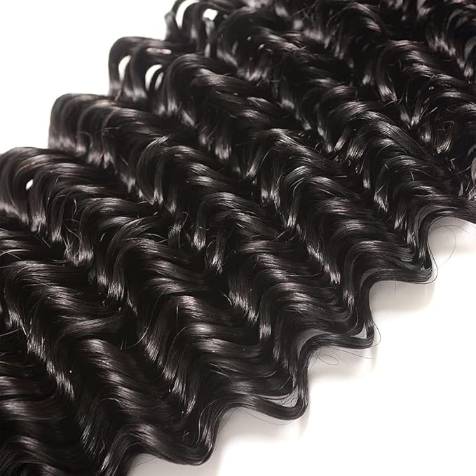 Bundles Human Hair Deep Wave Bundles Human Hair 24 inch Wet and Wavy Bundle Deep Wave Single Bundle 100g