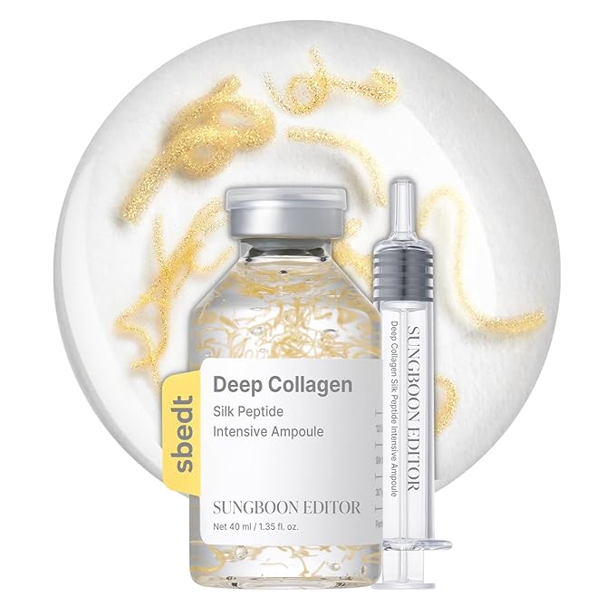 SUNGBOON EDITOR Intensive Collagen Care Trio | for Wrinkles, Skin Tightening, Dry Skin | Silk Peptide Intensive Lifting Ampoule&Retinol Capsule Cream&Deep Collagen Cream In Serum | Christmas Gift Sets